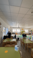 polymerní dezinfekce školy Praha